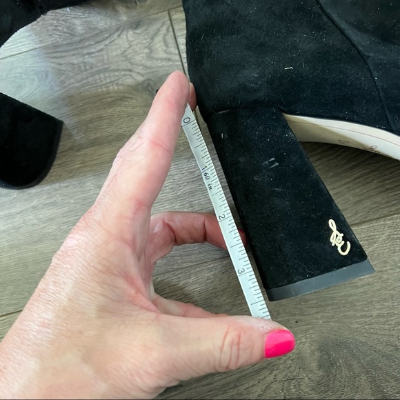 Sam Edelman Codie Black Suede Ankle Boots NWOT - Picture 6 of 7